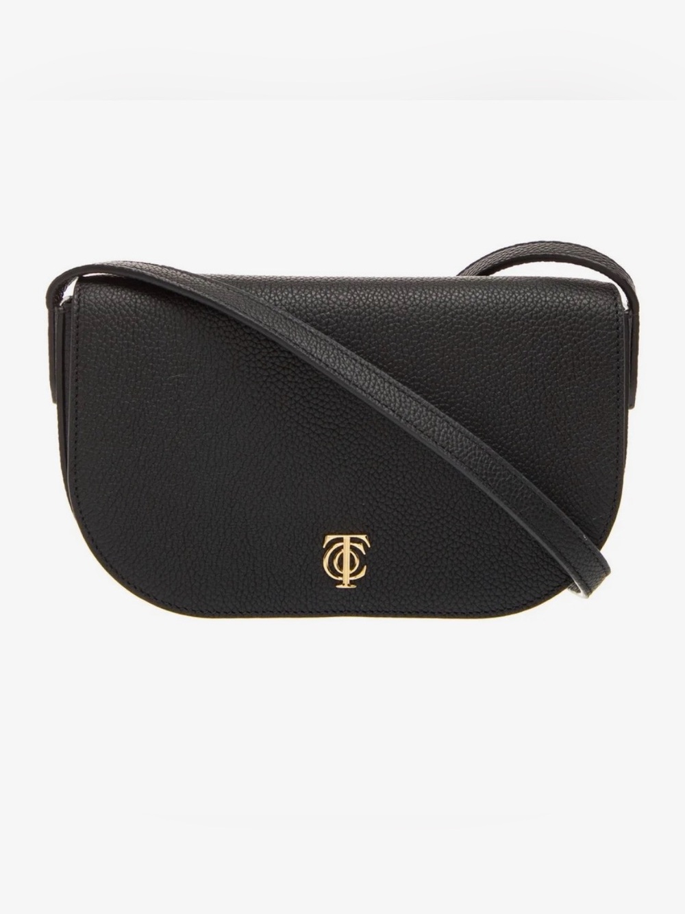 Tiffany & Co. Black Leather Crossbody bag with Gold plated Logo - Picture 2 of 12
